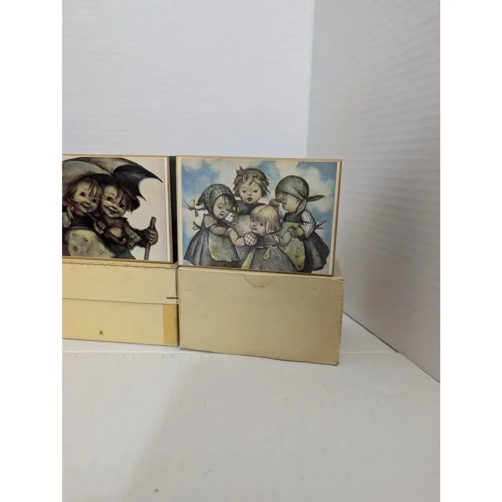 Lot of 5 Vintage Reuge Hummel Music Boxes Swiss Movement Boxed